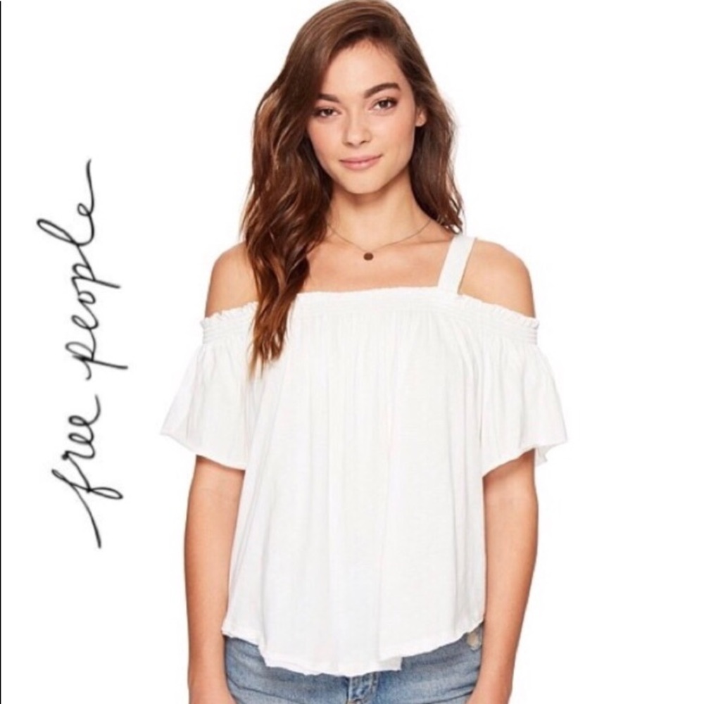 Free People Cold Shoulder Top!